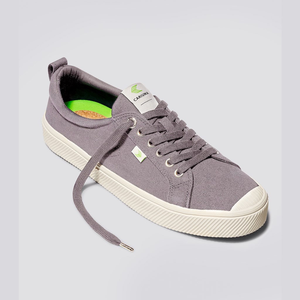 OCA LOW Cariuma Low Top Tela Vegan Grise Homme | JDM-7957489